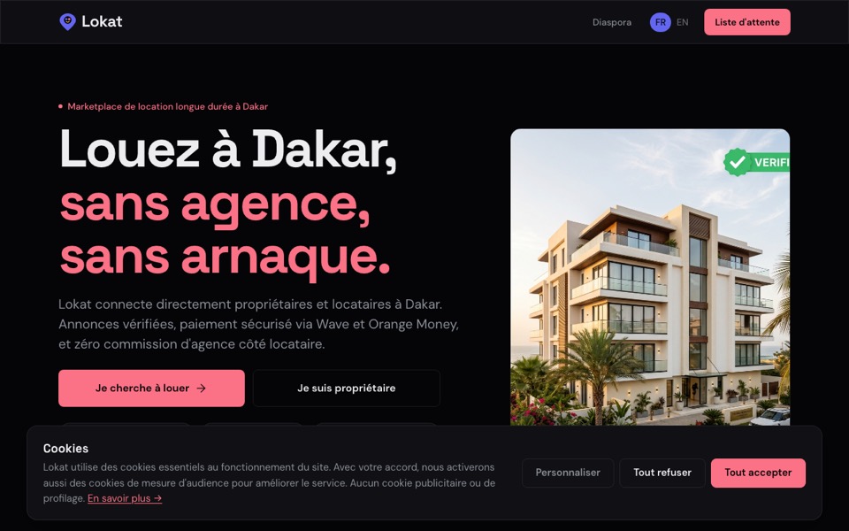 Lokat homepage