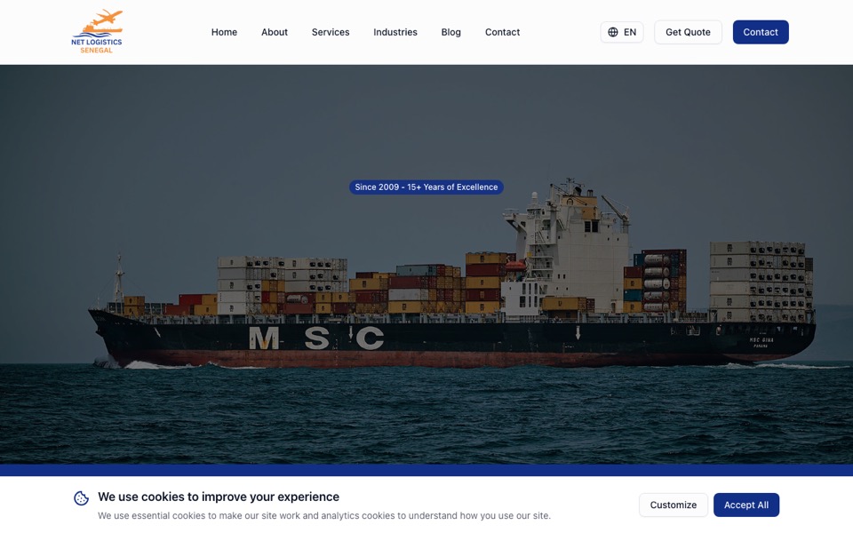 NetLogistics homepage