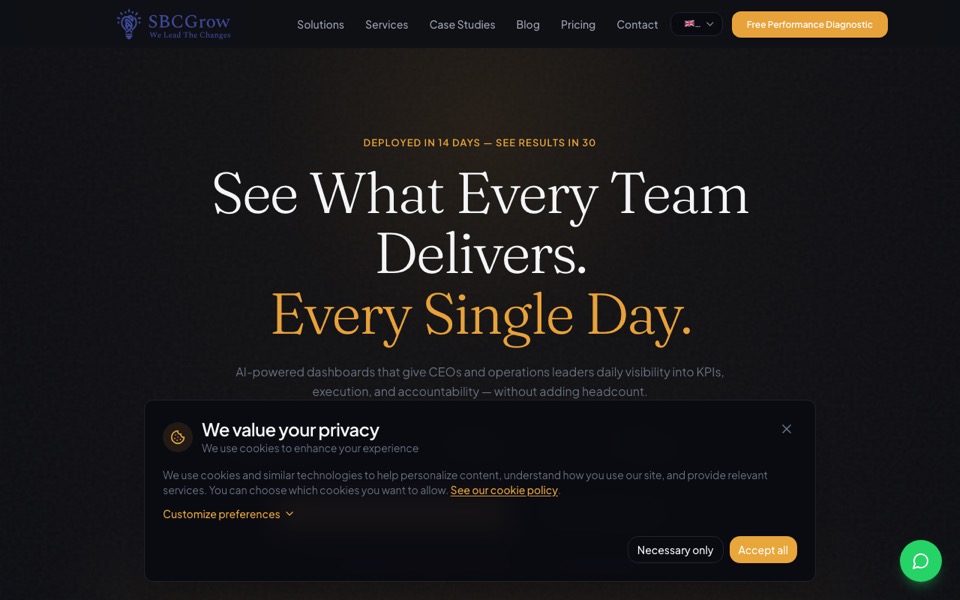 SBCGrow homepage